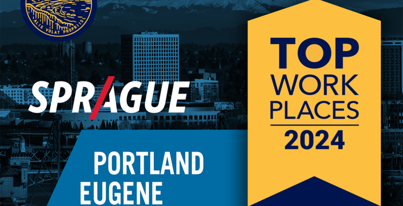 Sprague Wins Regional Top Workplaces Award Second Year in a Row